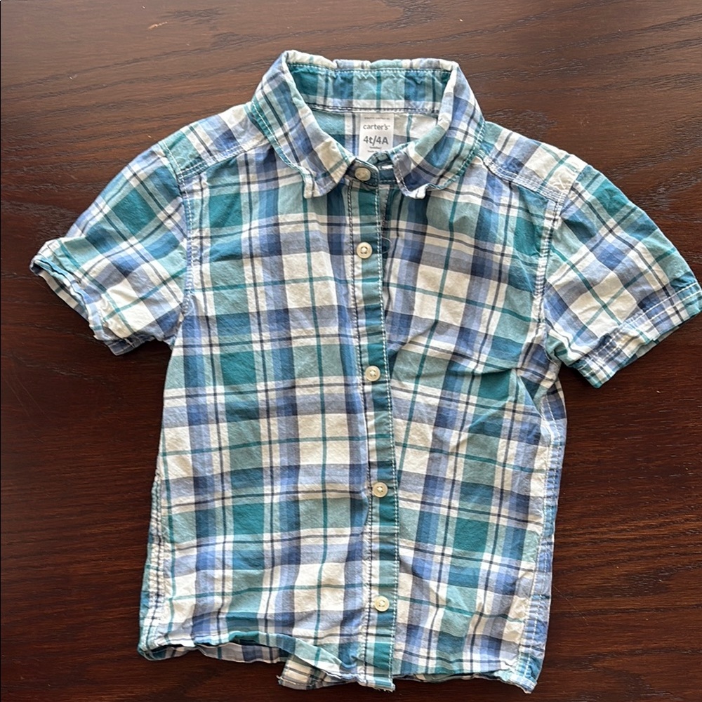 Carter’s plaid shirt